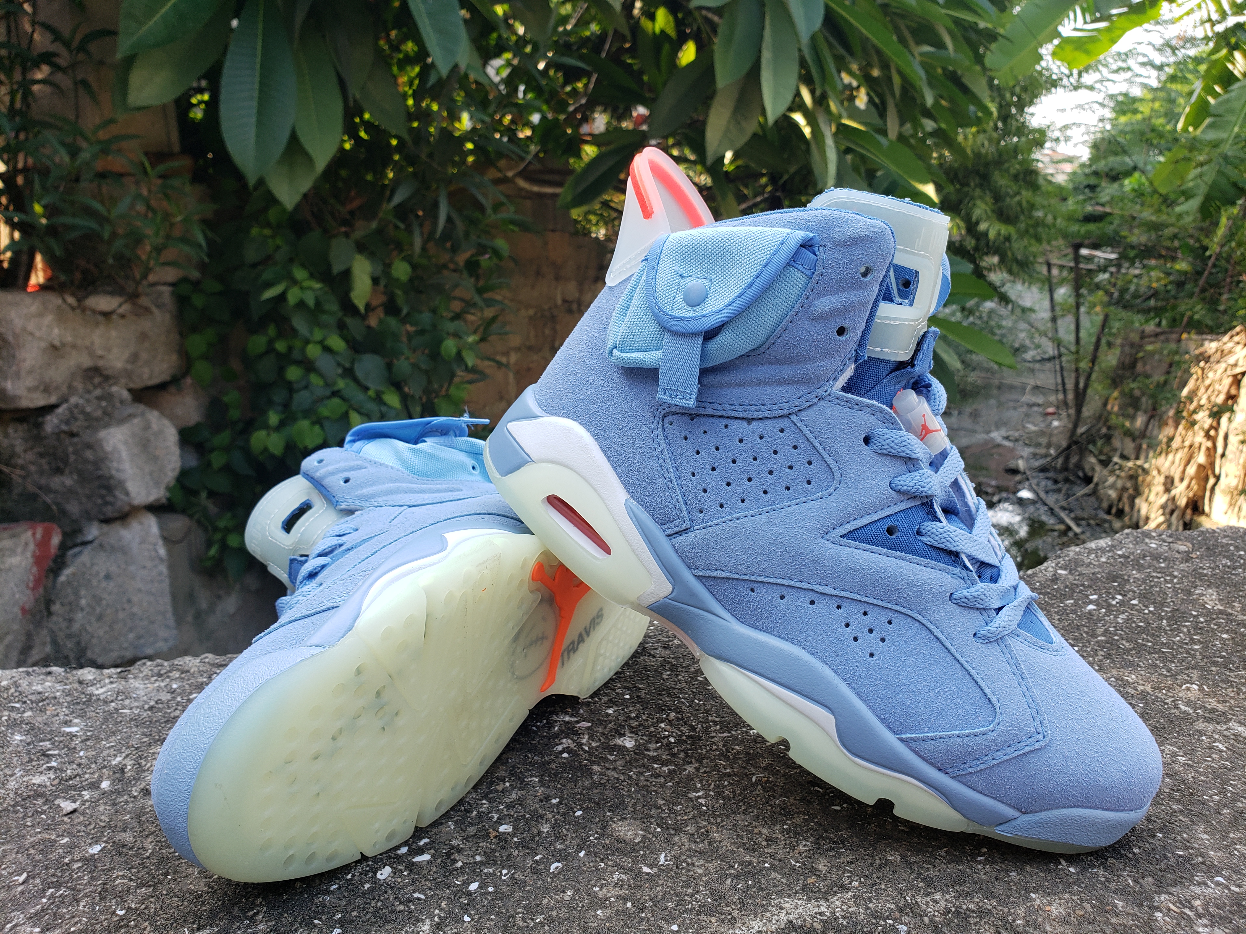 2021 Air Jordan 6 NC Blue Orange